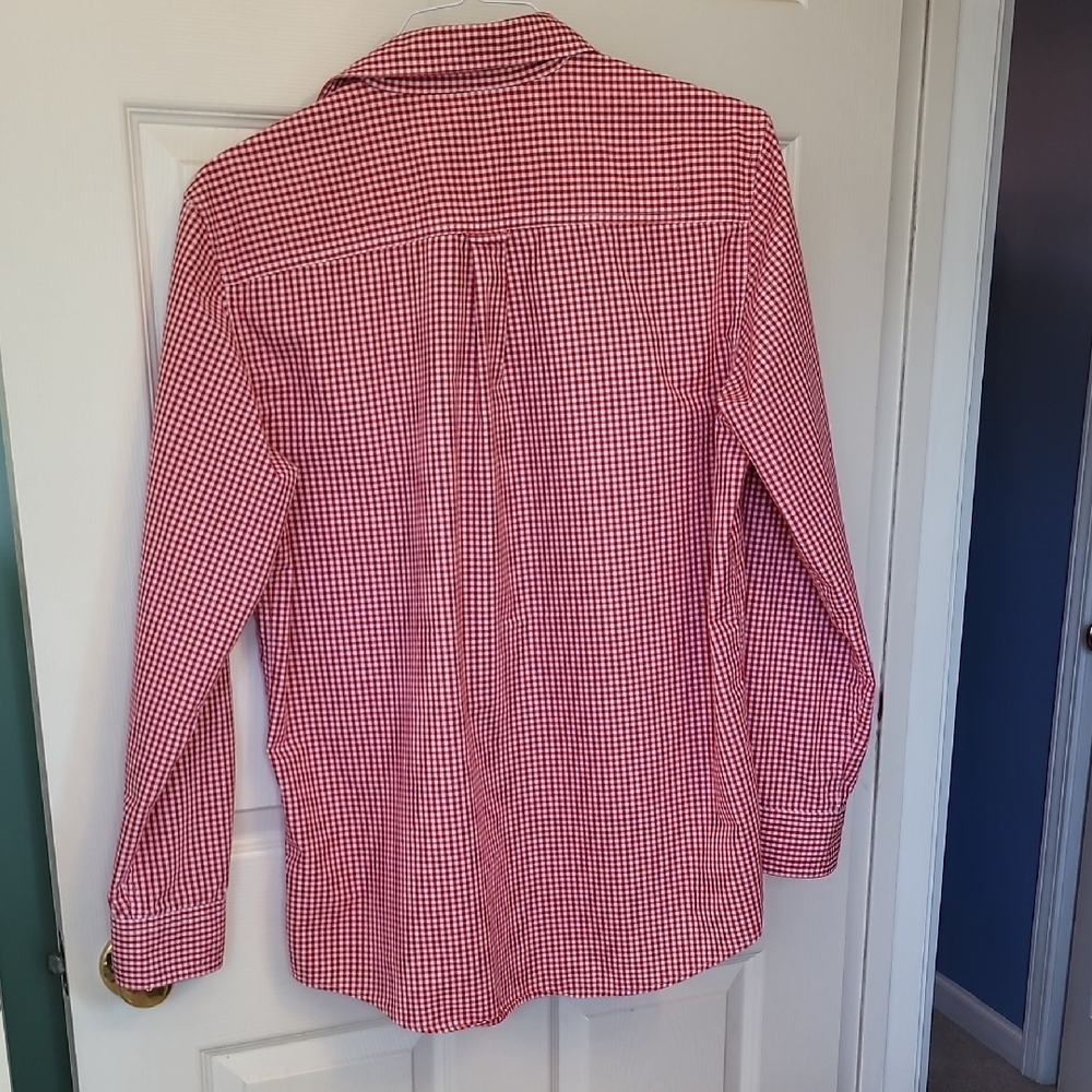 Chaps Red Gingham Button Down Shirt - image 6
